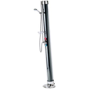Doccia Solare da Giardino 28L Miscelatore e Braccio Doccia ATI Docce S Grigio Antracite