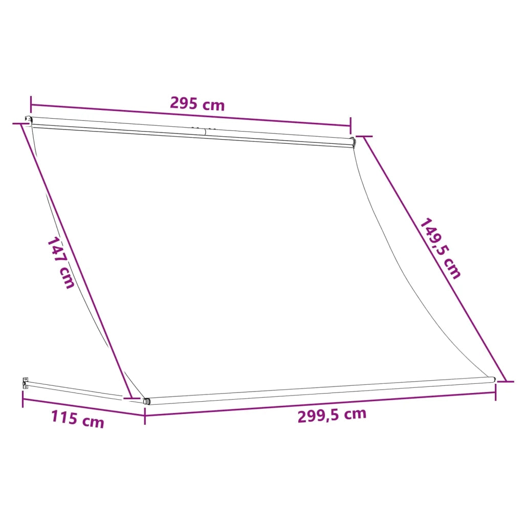 Tenda da Sole Nero 300 x 150 cm 42037090