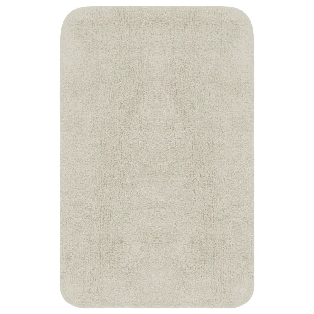 Set Tappetini per Bagno 2 pz in Tessuto Bianco CFW5700213