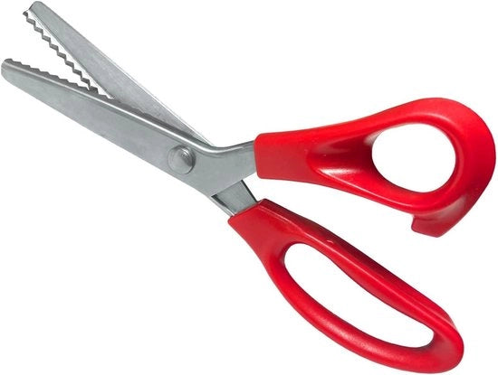Scaletta a zig-zag per mani sinistre, 230 mm - Ideale per tessuti, ricamo, fai da te e casa