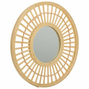 Specchio in bambù marrone d46,5x2h