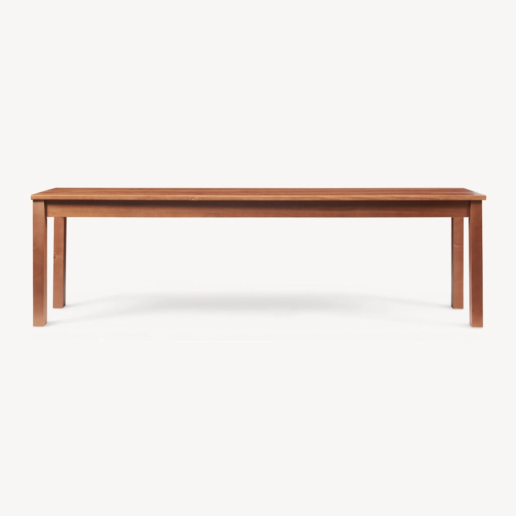 Panca da Tavolo Pranzo Trerunulu in Legno di Pino 160 x 35 x 45 cm - Effetto Noce [en.casa]