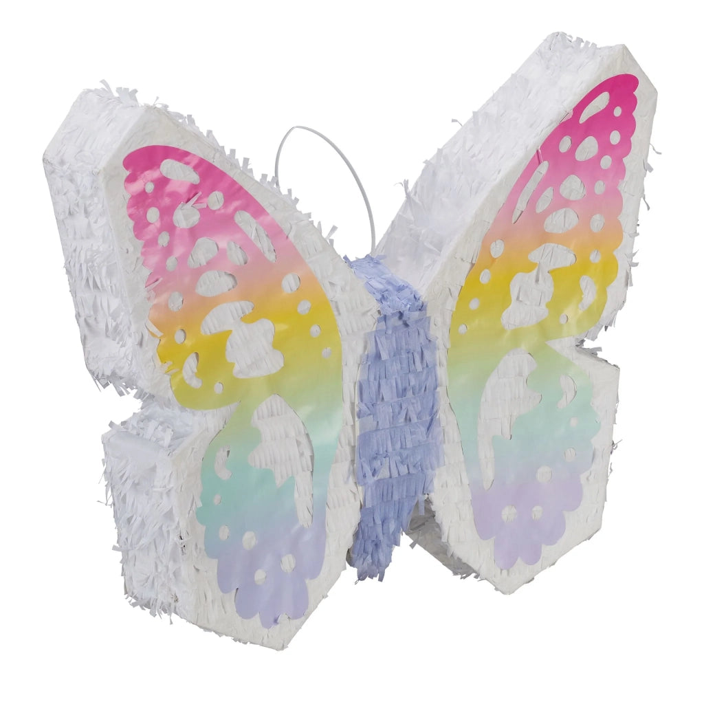 Pignatta farfalla colorata spazio festa 50 x 30 x 10 cm intrattenimento decorativo in carta multicolore 13_0013556