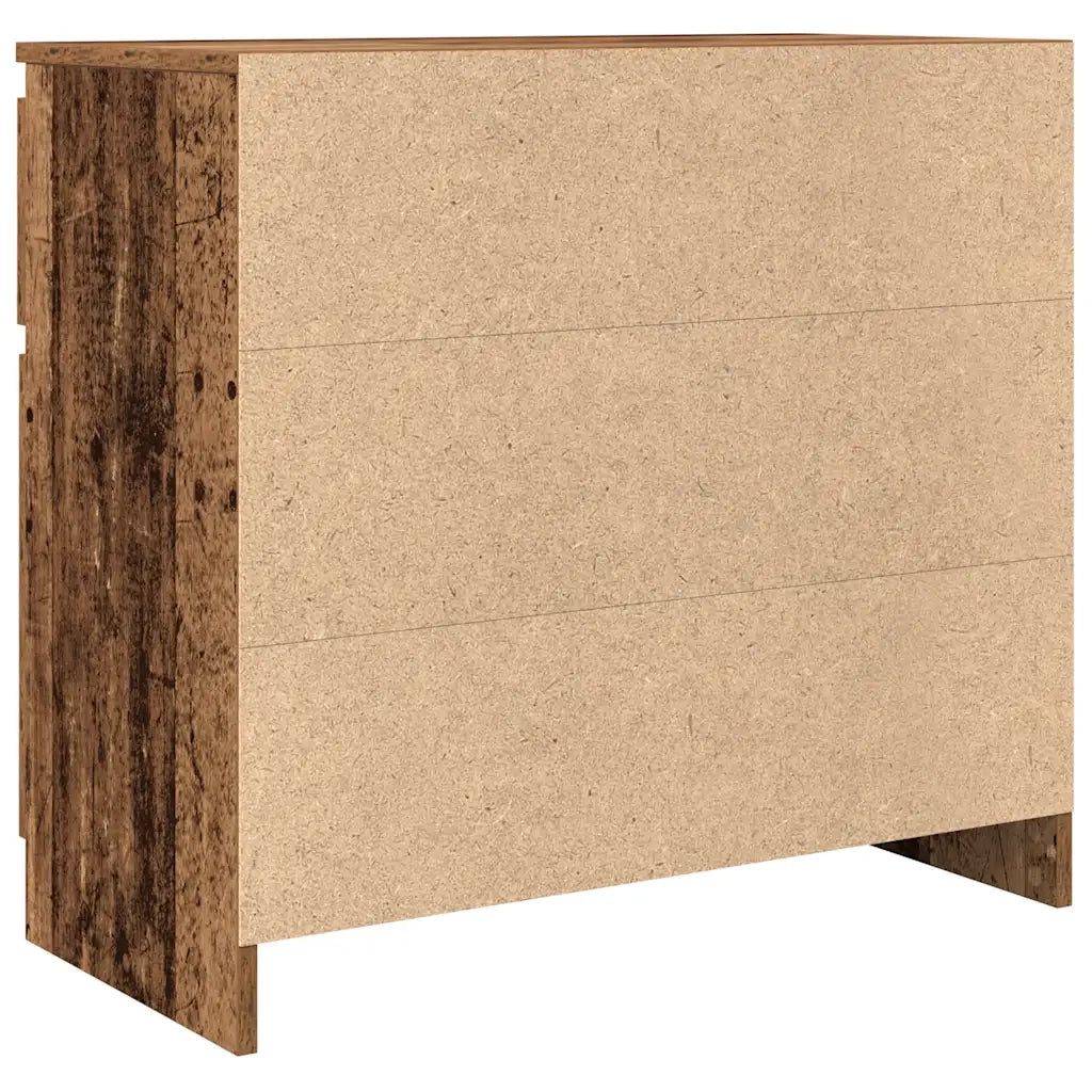 Credenza con Cassetto-Buffet-Armadio da cucina Legno Antico 71x35x65 cm in Truciolato 904678