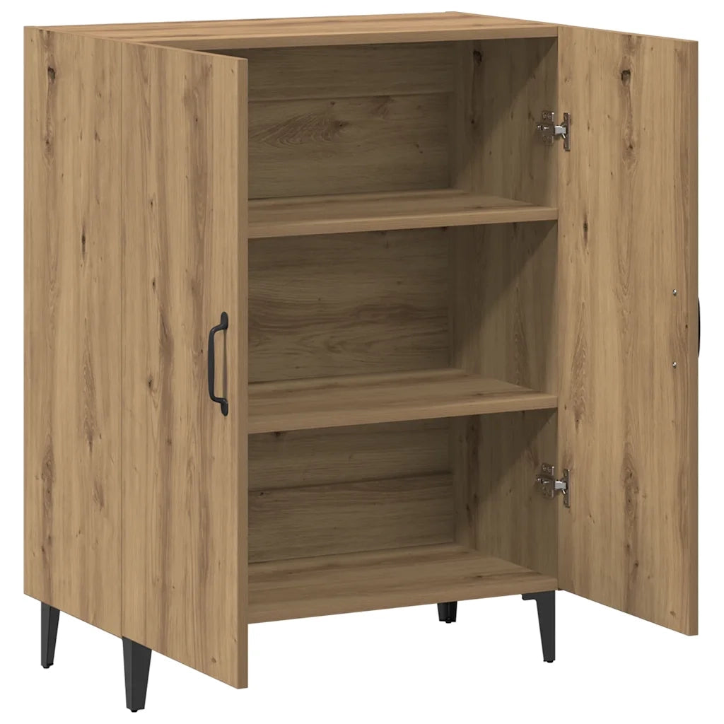 Credenza Rovere Artigianale 70x34x90 cm in Legno Multistrato 856889