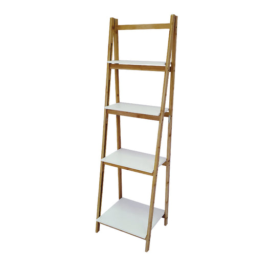 Lila - scaffale in bamboo ed mdf a 4 ripiani