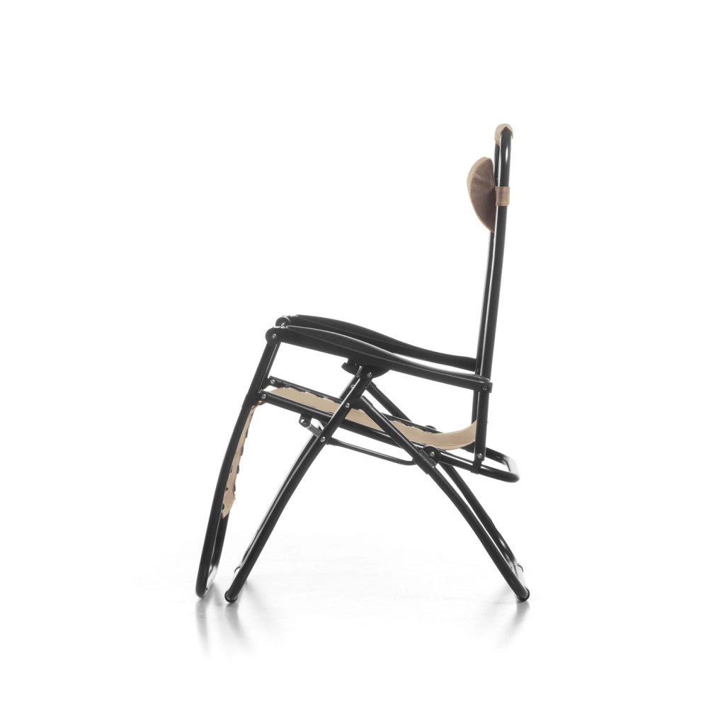 Sedia Sdraio da Giardino Gran Relax 88x65x110 cm in Textilene Beige
