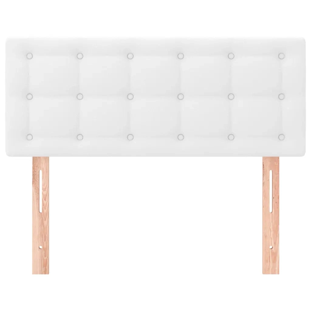 Testiera Bianca 80x5x78/88 cm in Similpelle 346405