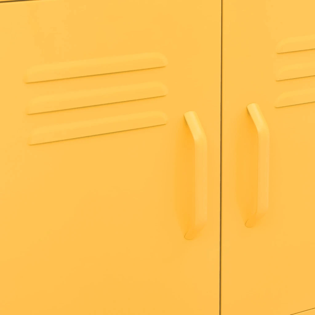 Armoire de rangement Jaune moutarde 60x35x56 cm Acier