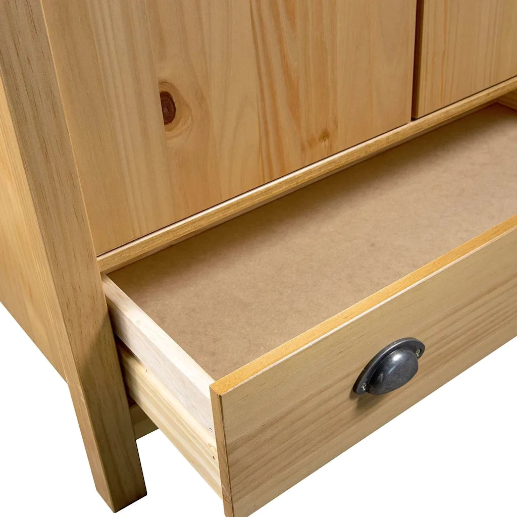 Armadio a 2 Ante Hill 89x50x170 cm Legno Massello di Pino CFW7467124