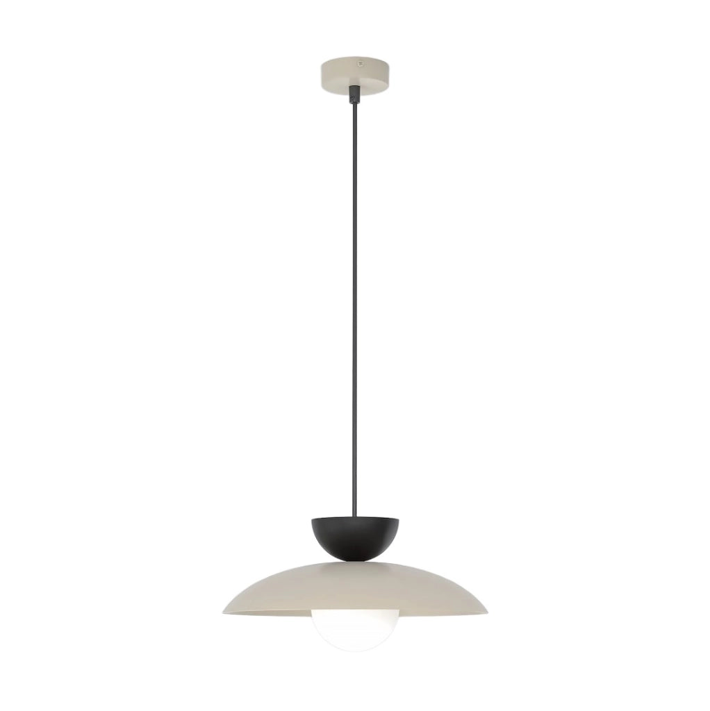 Lampada sospesa minimalista MULAN beige Emibig 1xG9