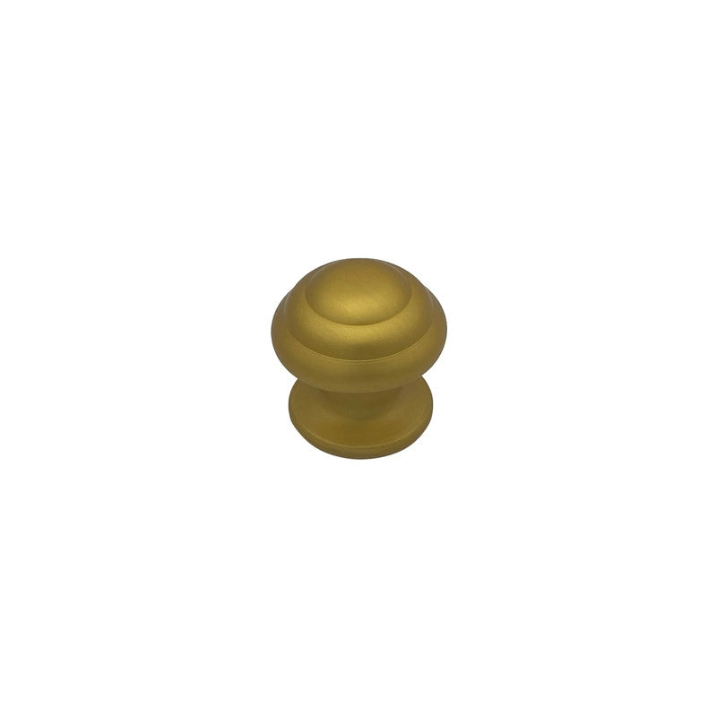 Pomolo fisso per porta SAGUATTI 178/60FB in alluminio oro satinato