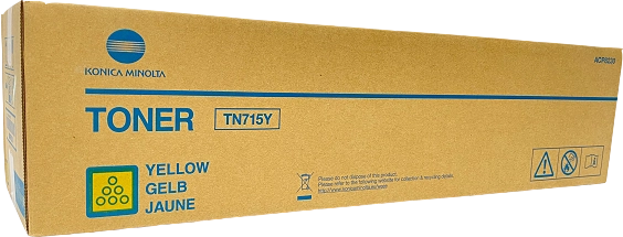 ORIGINAL Konica Minolta toner giallo ACP8250 TN-715Y ~45000 Seiten