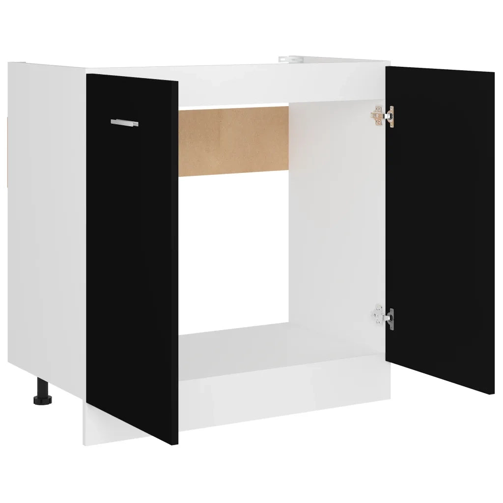 Mobile Sottolavello “Lyon” Nero 80x46x81,5 cm 801197