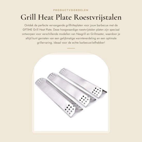 Piastre di Griglia in Acciaio Inossidabile 37CM - Pezzi di Ricambio - Adatto per Nexgrill/Kenmore - Piastre di Griglia - Grillmaster - Striscia di Flavourizer 

Modello: 37CM
Materiali: Acciaio Inossidabile
Dimensioni: 37CM