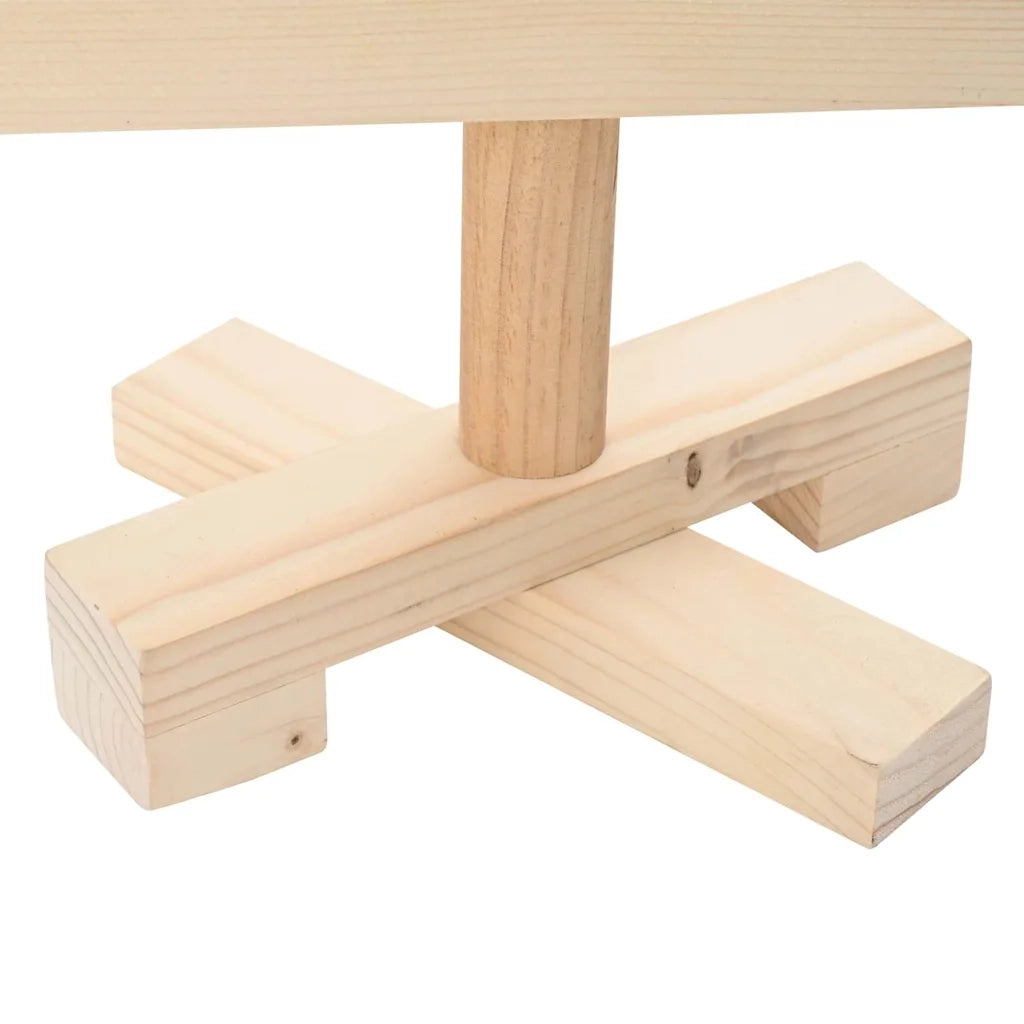 Albero di Natale Decorativo in Legno 60 cm Legno Massello Pino 357993