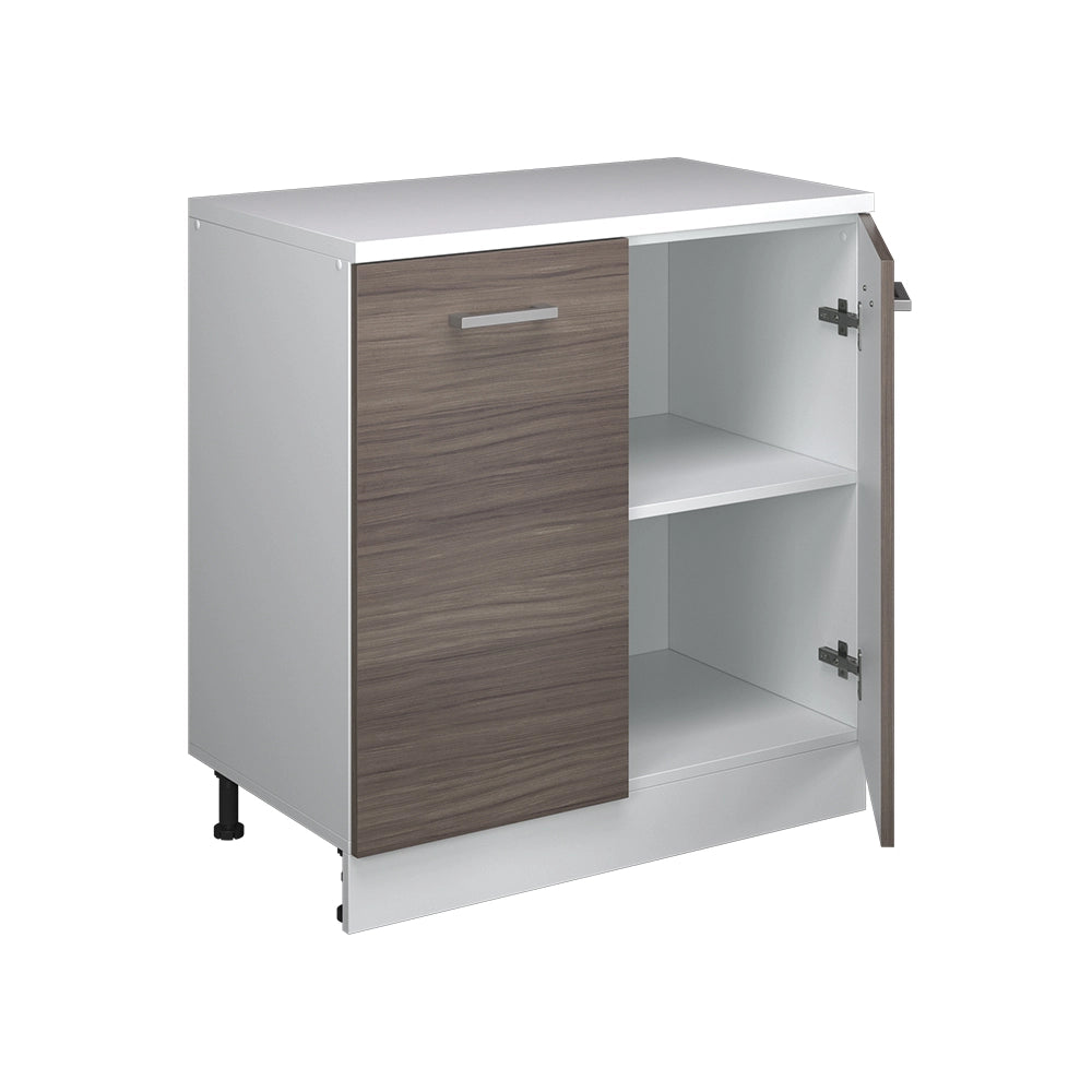Mobile per mansarda Rion Grigio nobile/Bianco 80 x 83.8 cm senza inclinazione con 2 ante Vicco