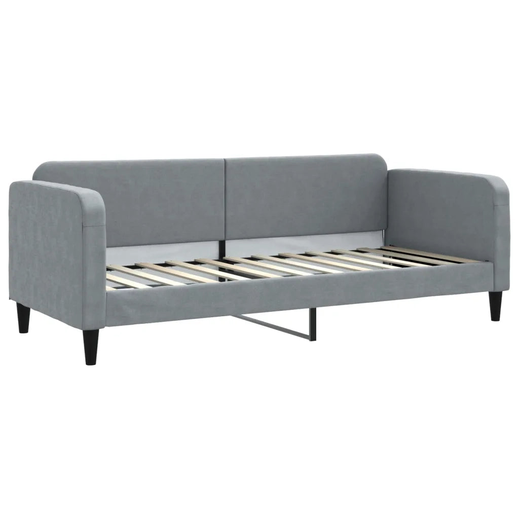 Divano letto | Sof¨¤ letto | Letto singolo Estraibile Grigio Chiaro 80x200 Tessuto
