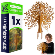KADAX Ozdoba cortenowa Drzewo P25728 K16457 ZESTAW 1 PACZKA = 1 SZT !!!!