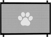 Barriera di sicurezza portatile - Nessuna perforazione necessaria - Sicura per bambini e animali domestici - Adatta per scale e porte - Nera (110*78 cm)