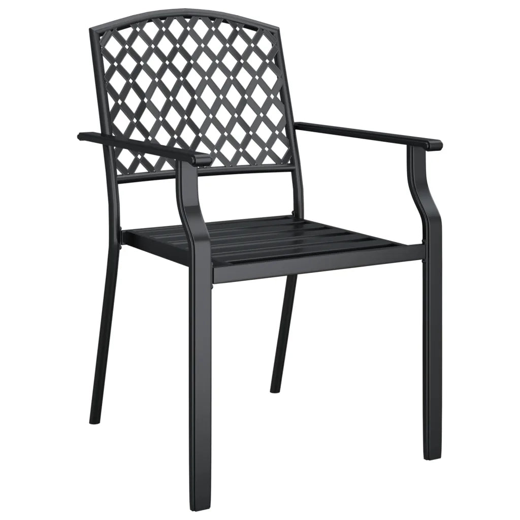 vidaXL Set da Pranzo da Giardino 3 pz in Acciaio Antracite