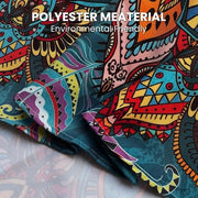 Tavolo Rotondo con Copertura Acquaparante Lotus Effect Antifouling 3D Stampato - Decorazione Cucina - Facile da Pulire - Lavabile - Disponibile in Diversi Dimensioni - Stile Mandala - Diametro 100cm