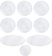 Set di inlays per chiave per saxofono da 9 pezzi - Conchiglia bianca - Adatto per alto/tenore/sopranosassofono - Facile da installare - Lunga durata - Inlays per saxofono