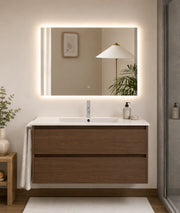 Mobile bagno con lavabo ORIGENBATH IBIZA senza specchio 60x45 cm frassino tea