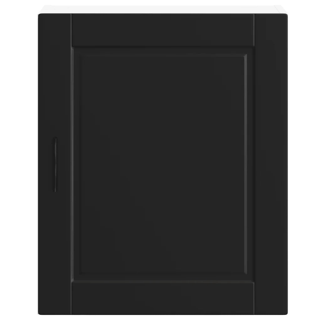 Pensile da Cucina-Mobile Cucina da Parete Porto Nero in Legno Multistrato 785285
