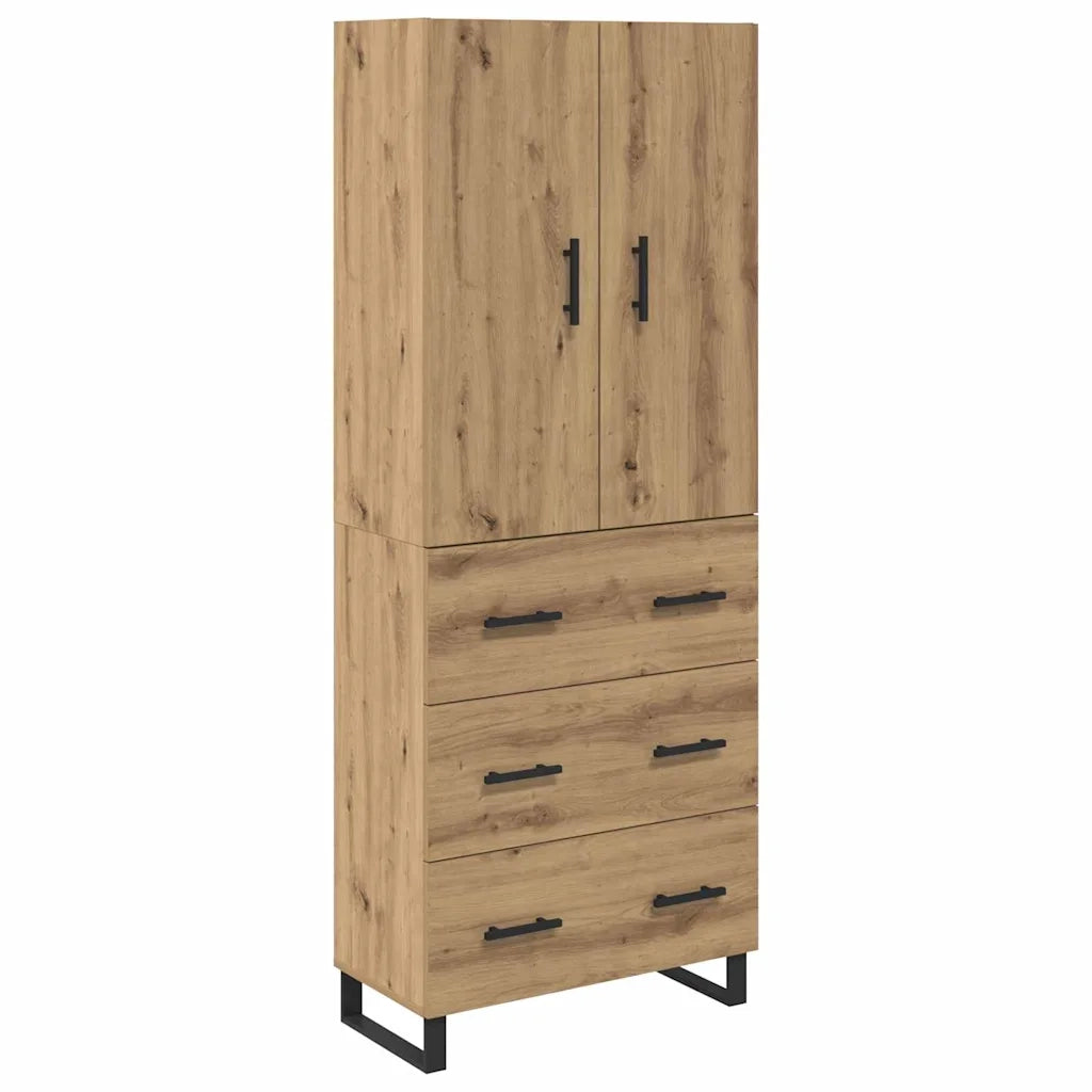 Credenza 2 pcs Rovere artigianale 69,5 x 34 x 180 cm