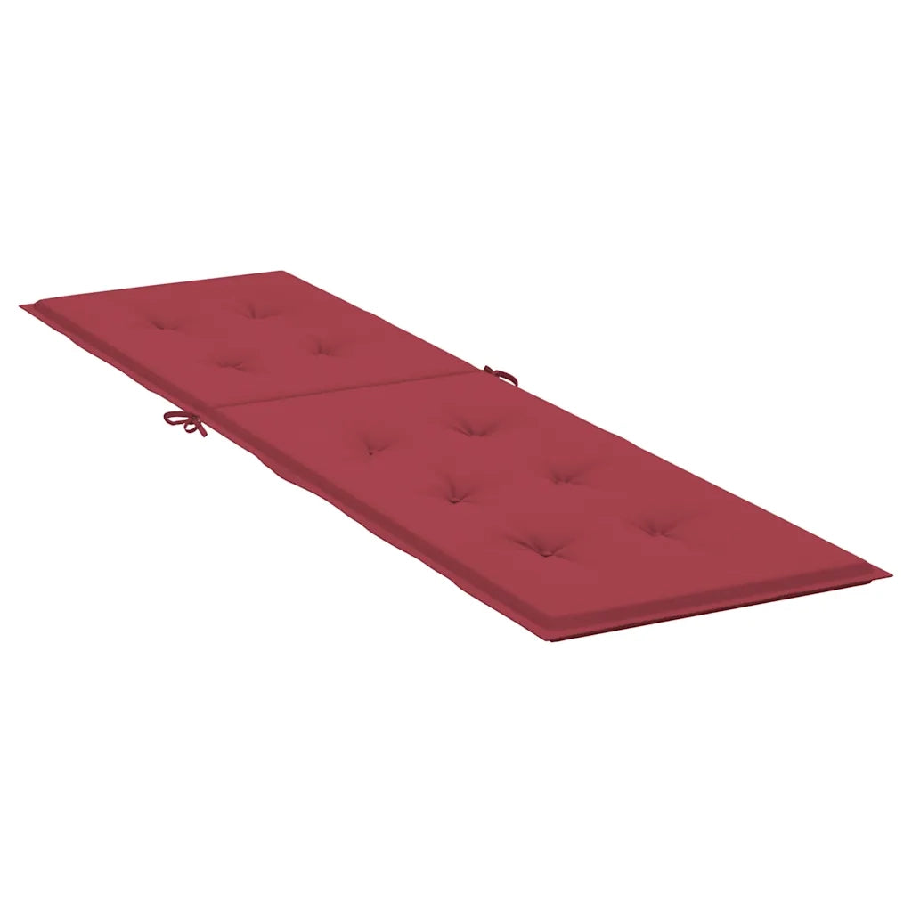 Cuscino per Sdraio Rosso Vino (75+105)x50x3 cm cod mxl 54716
