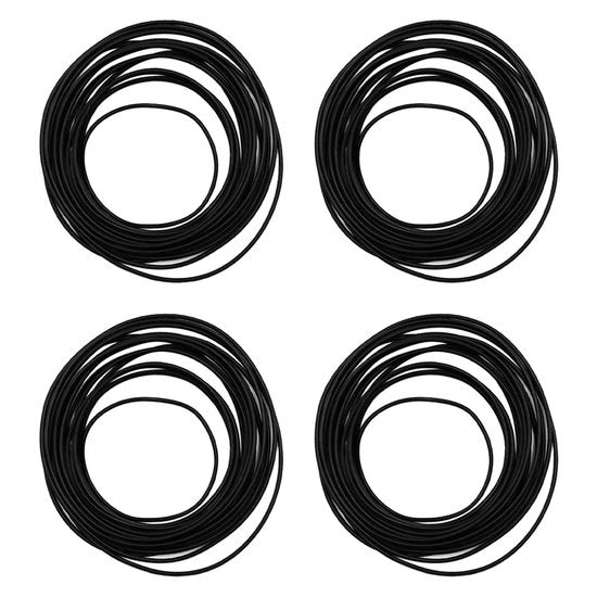 Set di anelli di sigillatura 4 pezzi - Anello idrorepellente - Anello in gomma - Materiale resistente all'usura - Adatto per orologiai - Diametro 0,5-0,8 mm - Impacchi orologici