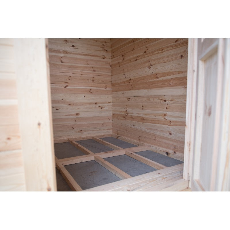 Casetta in Legno da Giardino per Esterni, Sistema Block House, Doghe Spessore 19mm - articolo BLOCK2x2/28 - 110005