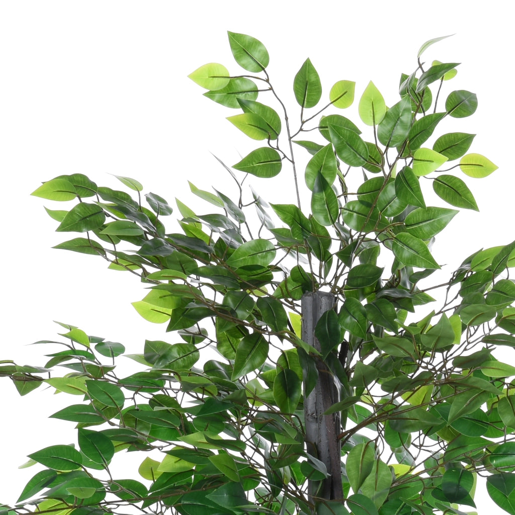 EasyComfort Albero Baniano Artificiale, Pianta Finta Decorativa Interno ed Esterno Alta 145cm, Verde