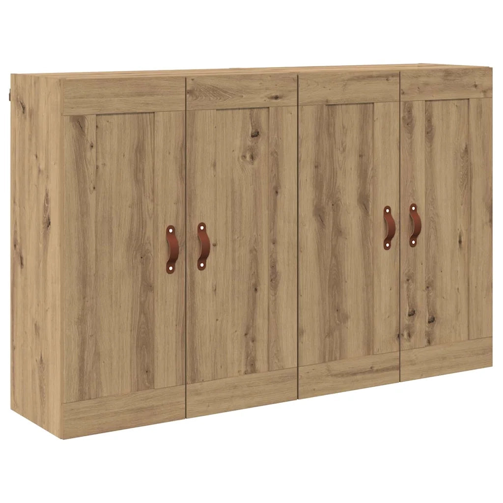 Mobile a muro 2 pcs Rovere artigianale 69,5 x 34 x 90 cm