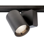 Faretto binario trifase LED 33W dimmerabile alta resa proiettore track luce orientabile illuminazione negozio vetrina RA90 NERO 3000K