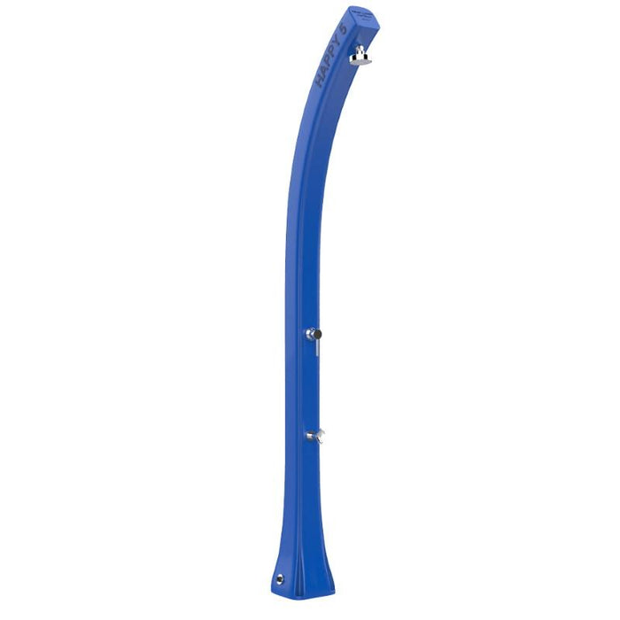 Doccia Solare In Polietilene Happy Five 24 Litri Con Lavapiedi Colore Blu Cv-F520/5002