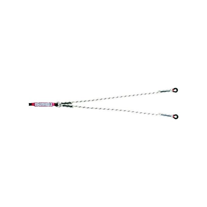 Camp 5442040 Limited Cordino con Shock Absorber Assorbitore di Energia poliammide 10.5 mm 150 cm EN355 colore Bianco