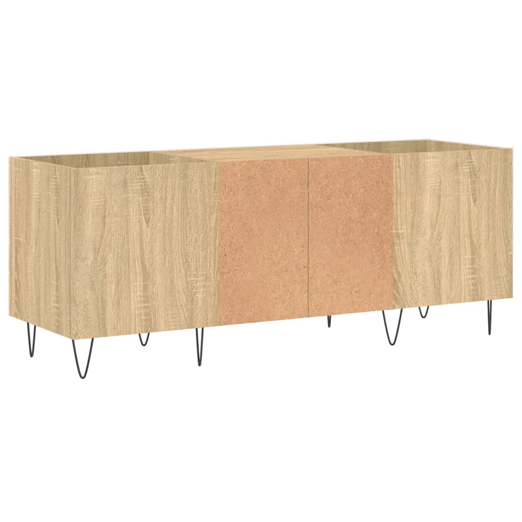 vidaXL Mobile Porta Dischi Rovere Sonoma 121x38x48cm Legno Multistrato