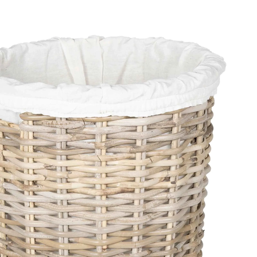 Cesto per la biancheria con coperchio 2 pz Grigio Kubu CFW9159784