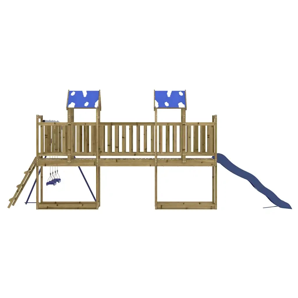 Set da Gioco da Esterno in Legno di Pino Impregnato