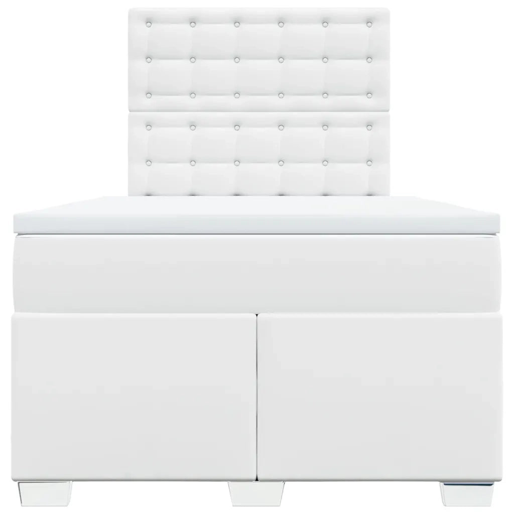 Giroletto a Molle con Materasso Bianco 120x200 cm in Similpelle 3293017