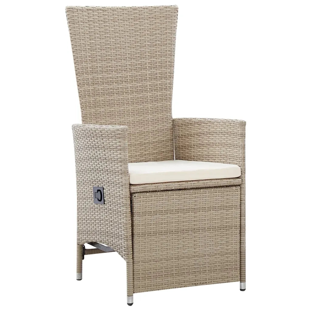 Set Mobili da Pranzo per Giardino 5 pz Beige 3072145