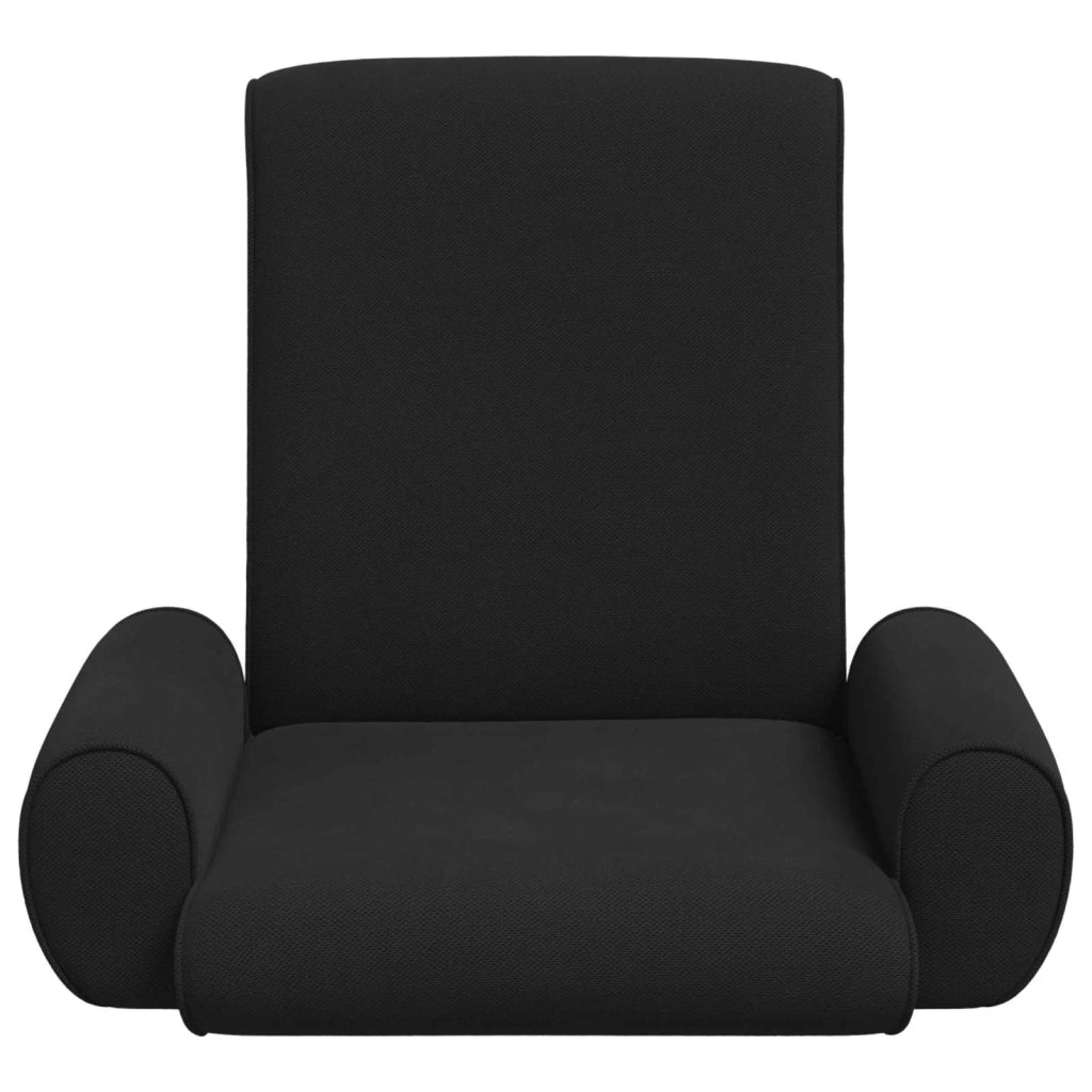 Sedia da Pavimento Nero 68 x 51 x 56 cm Velluto grana 42028124
