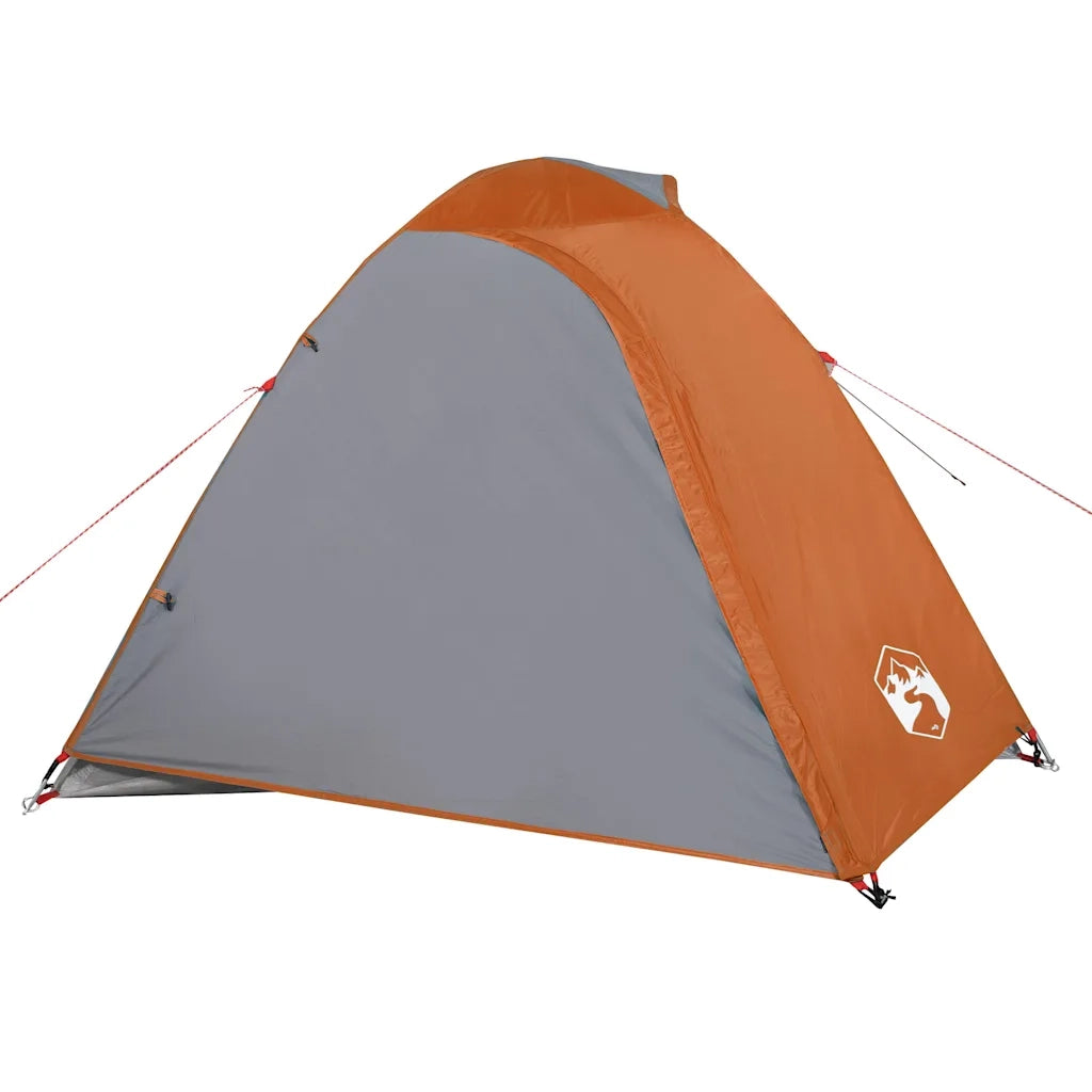 Tenda da Campeggio a Cupola 3 Persone Arancione Impermeabile 94333