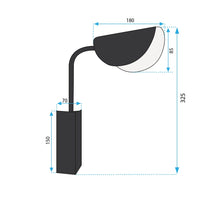 Lampada Da Parete APP1262-1W Black