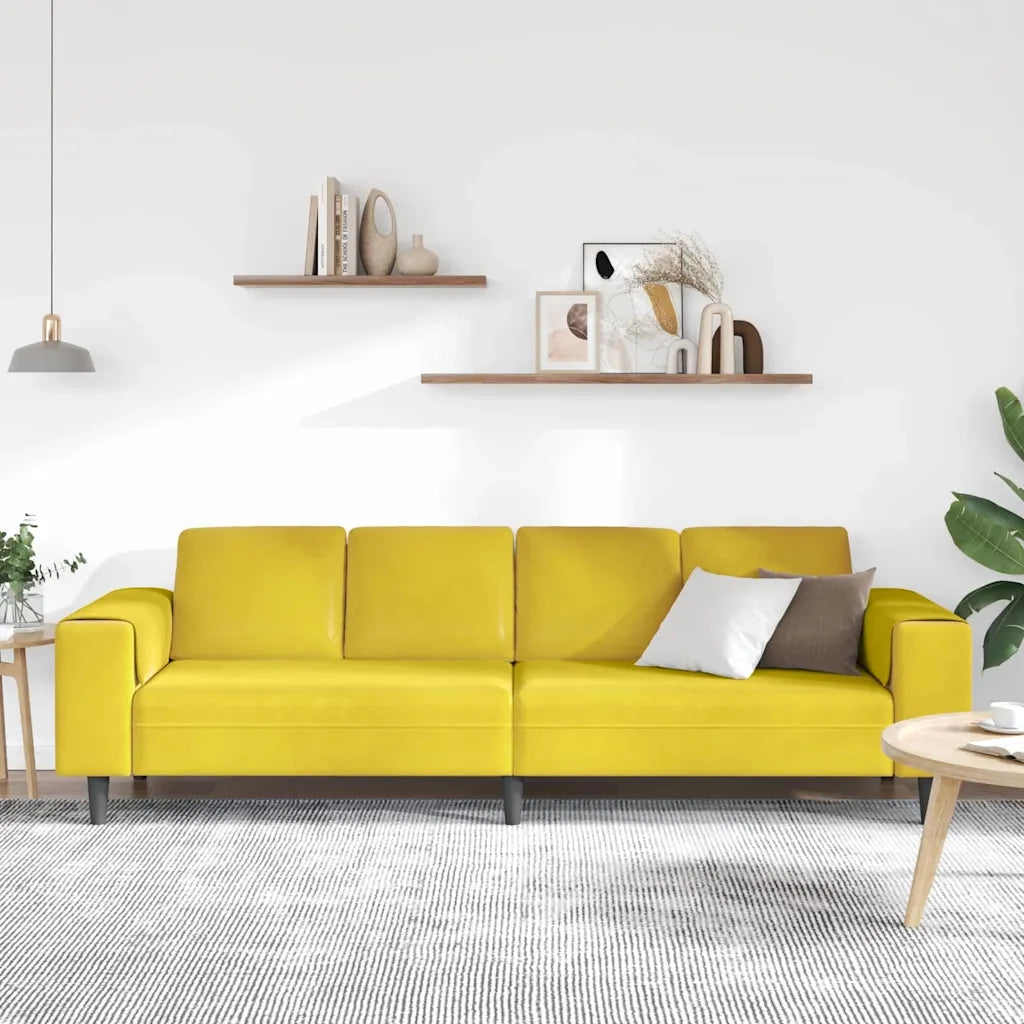 Set di divani Giallo Velluto