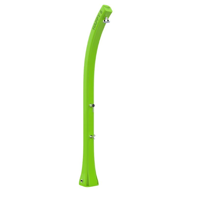 Doccia Solare In Polietilene Happy Five 24 Litri Con Lavapiedi Colore Verde Chiaro Cv-F520/6018