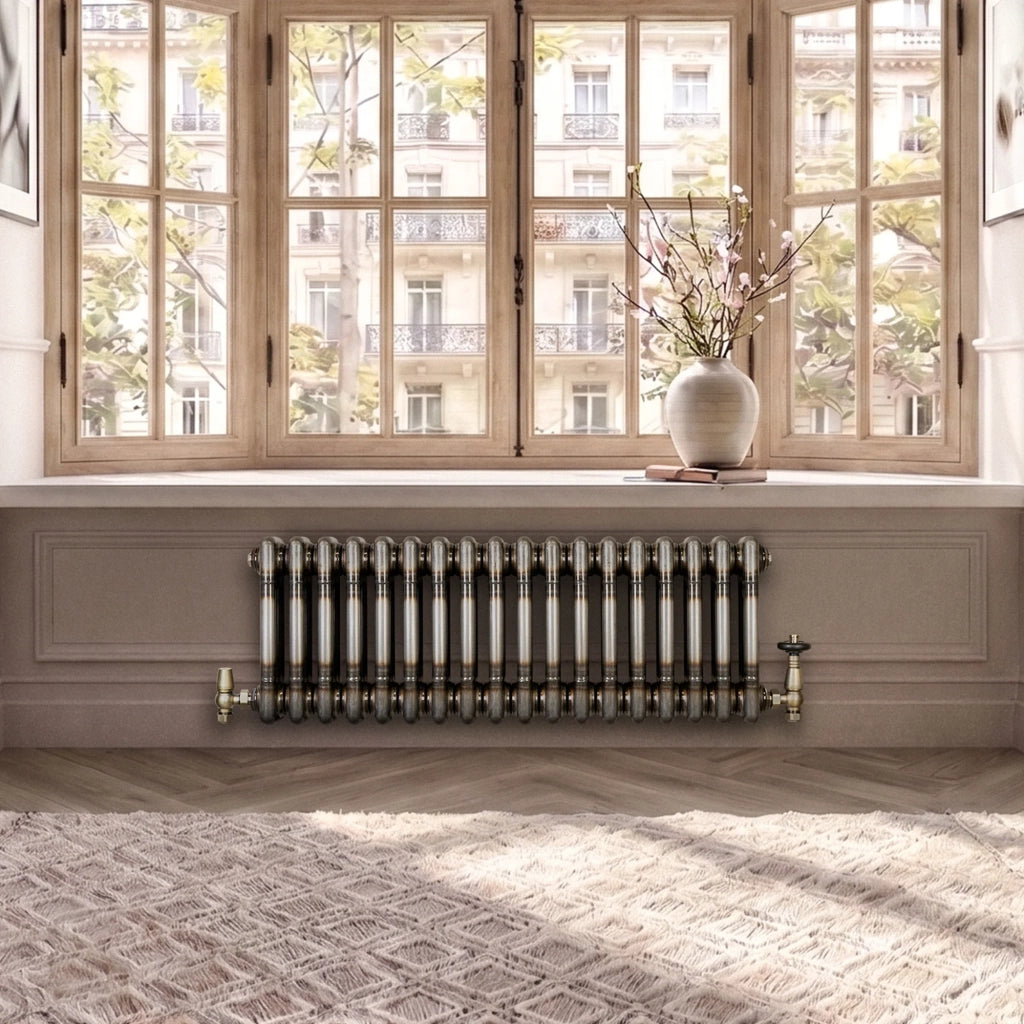 Radiatore 3 Colonne Orizzontale Metallo Grezzo 300x650 mm