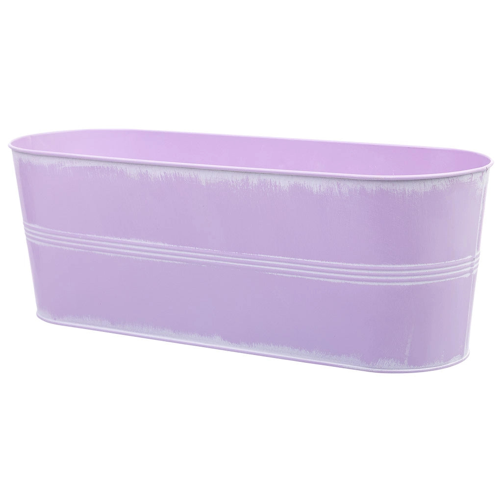 Bacinella in metallo rosa 41x14,5x14,2h cm B37,5x10,5